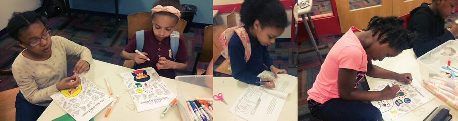 CuSTEMized and GWISE@BU organize fun STEM coloring activities to encourage girls to see themselves as scientists!